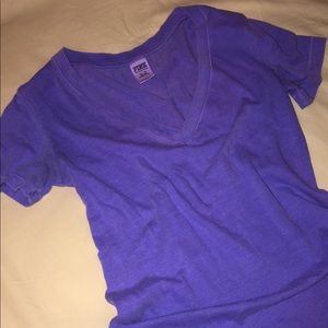 Victoria’s Secret PINK Light Purple V-Neck T Shirt